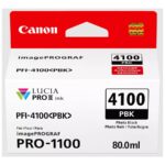 Canon PFI-4100 PBK - fotografija črna - originalna - črnilni rezervoar