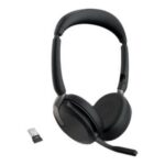 Jabra Evolve2 65 Flex UC Stereo - slušalke - USB-A - z brezžično polnilno blazinico