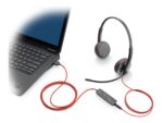 HP Poly Blackwire 3225 - slušalke - 3,5 mm priključek, USB-C - slika 2
