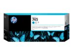 HP 745 - visoka zmogljivost - cian - original - DesignJet - kartuša s črnilom