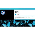 HP 745 - visoka zmogljivost - cian - original - DesignJet - kartuša s črnilom