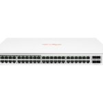 HPE Networking Instant na 1830 48G 24p Class4 PoE 4SFP 370W stikalo - stikalo - 48 vrat - pametno - nastavljivo na stojalo