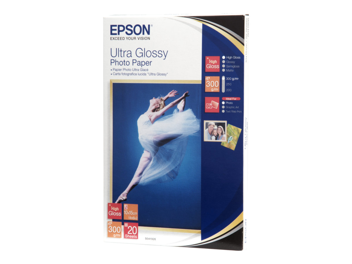 3feda47e-beac-4723-9e47-5c3000258129 Epson Ultra sijajni fotografski papir - foto papir - sijajni - 20 listov - 100 x 150 mm - slika 1