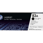 HP 83A - 2-pakiranje - črno - originalno - LaserJet - kartuša s tonerjem (CF283AD)