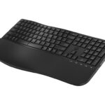 HP 685 - tipkovnica - dvojni način, 3-conska postavitev, več naprav, 23 programabilnih tipk, samodejno zaznavanje operacijskega sistema, nizko profilno potovanje tipk - 100% polna velikost - bosanska / hrvaška / črna / slovenska / srbska - črna Vhodna naprava