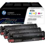 HP 410X - 3-pakiranje - Visok donos - rumena, cian, škrlatna - originalna - LaserJet - kartuša s tonerjem (CF252XM)