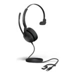 Jabra Evolve2 50 MS Mono - slušalke - USB-C, USB-A