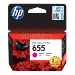 HP 655 - škrlatna - originalna - kartuša s črnilom