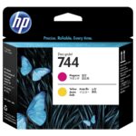 HP 744 - rumena, škrlatna - tiskalna glava