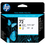 HP 72 - rumena, mat črna - tiskalna glava