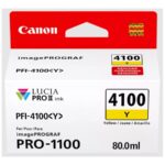 Canon PFI-4100 Y - rumena - originalna - črnilni rezervoar