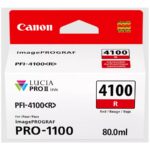 Canon PFI-4100 R - rdeča - originalna - črnilni rezervoar