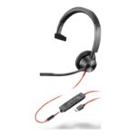 HP Poly Blackwire 3315 - slušalke - 3,5 mm priključek, USB-C