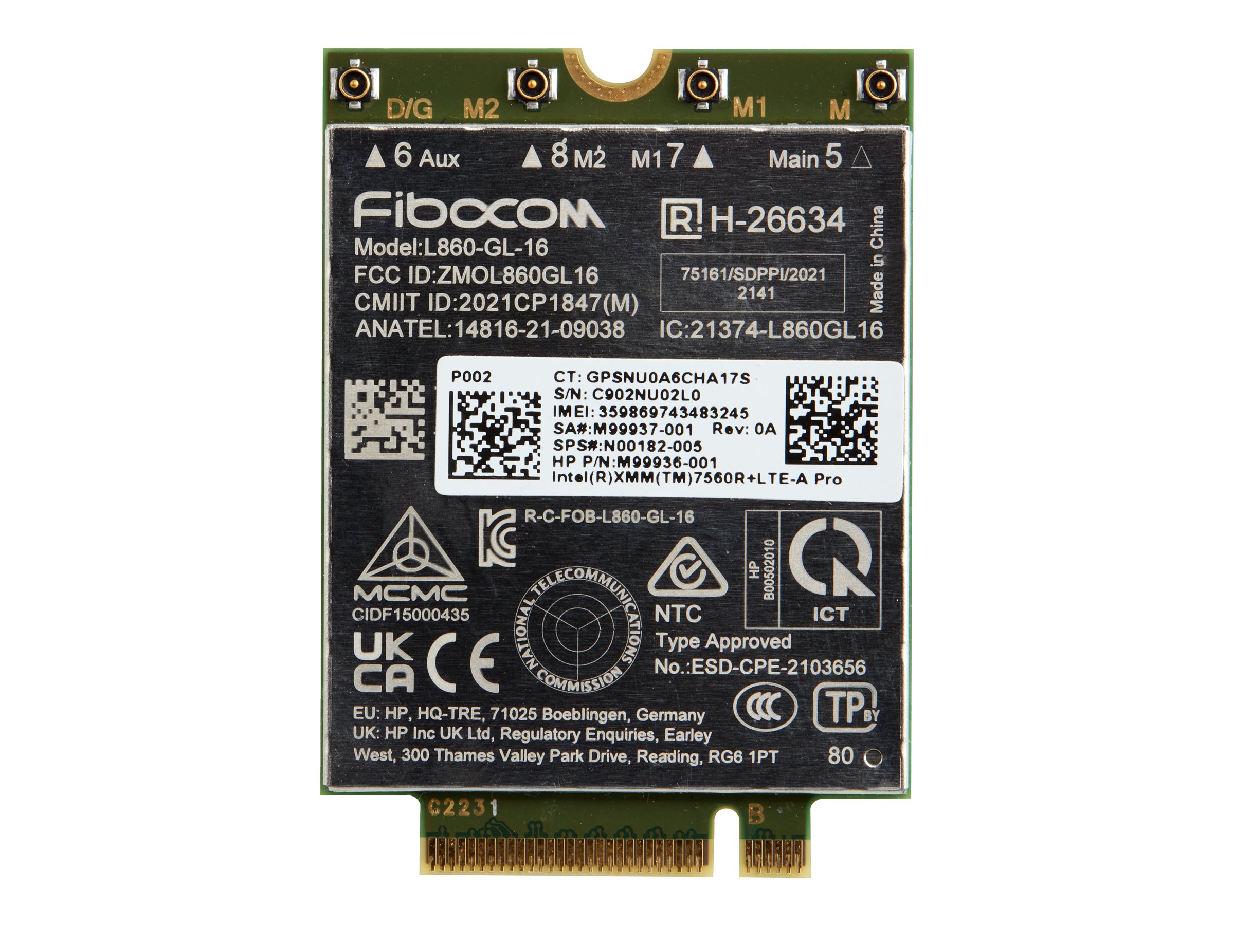 e46e09bf-6fc1-4e8f-a4b8-036f6792c445 Intel XMM 7560 R+ - brezžični celični modem - 4G LTE Advanced Pro - slika 1