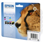 Skupno pakiranje Epson T0715 - 4-pakiranje - črna, rumena, cianova, škrlatna - originalna - kartuša s črnilom