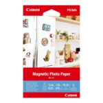 Canonovi magnetni fotografski papir MG-101 - magnetni fotografski papir - sijajni - 5 listov - 100 x 150 mm - 670 g/m²