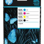 HP 934/935 - 4-pakiranje - črna, rumena, cianova, škrlatna - originalna - kartuša s črnilom