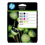 HP 903 - 4-paket - črna, rumena, cian, magenta - original - Officejet - kartuša s črnilom